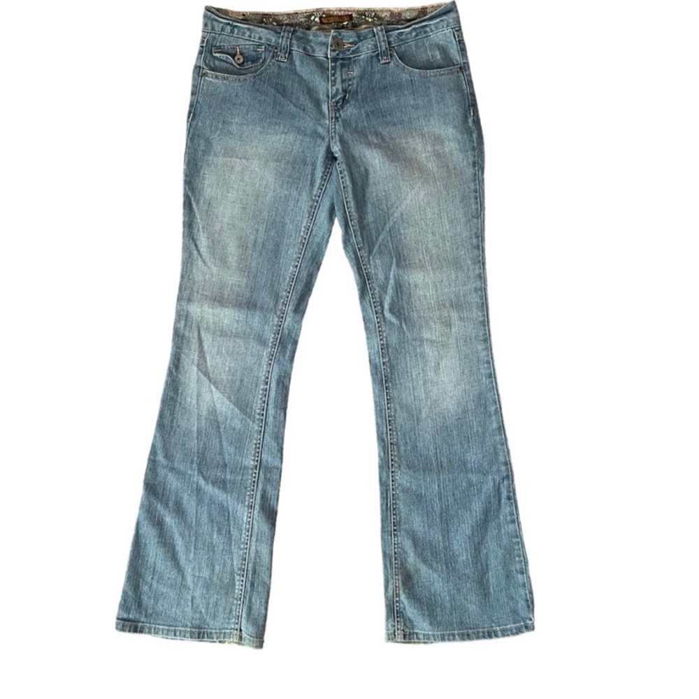 Vintage Y2K Zanadi Low Rise Flare Jeans Light Wash
